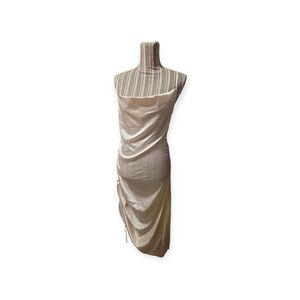 Elegant Cream Strapless Dress